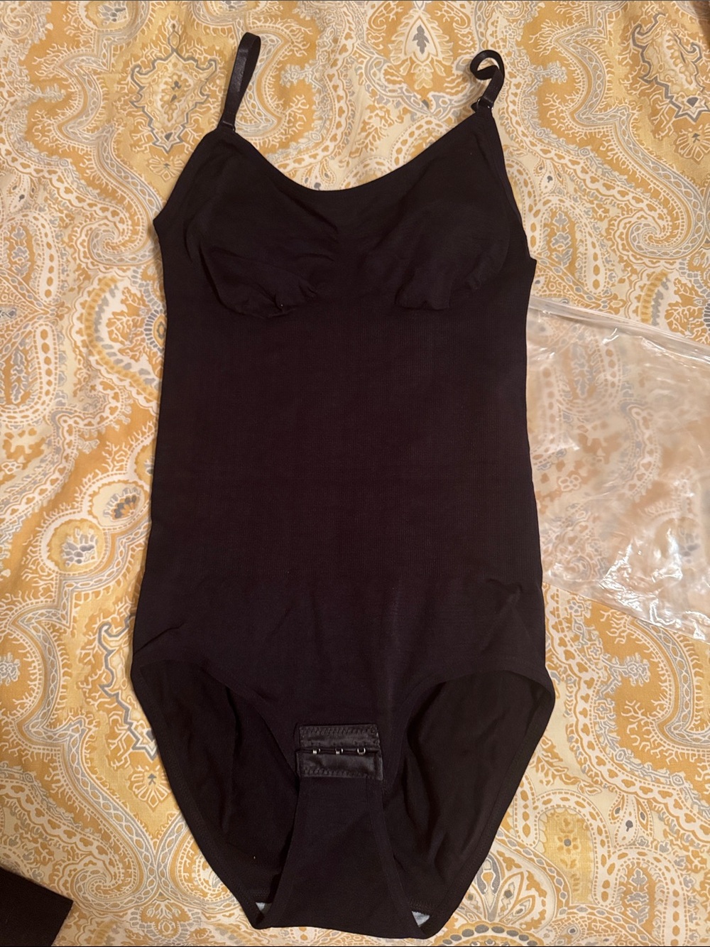 Shaping Black One-Piece Bodysuit